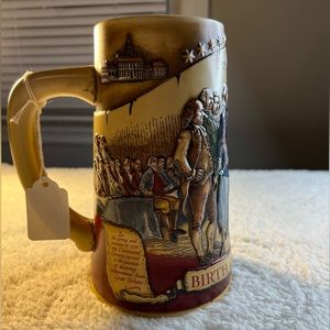 Miller Beer Stein Birth Of A Nation 1776 Embossed Mug (Second Series)